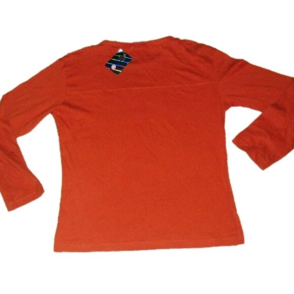 Texas Longhorns University Womens Embroidered Logo Long Sleeve Shirt Sz. Medium - Picture 4 of 4